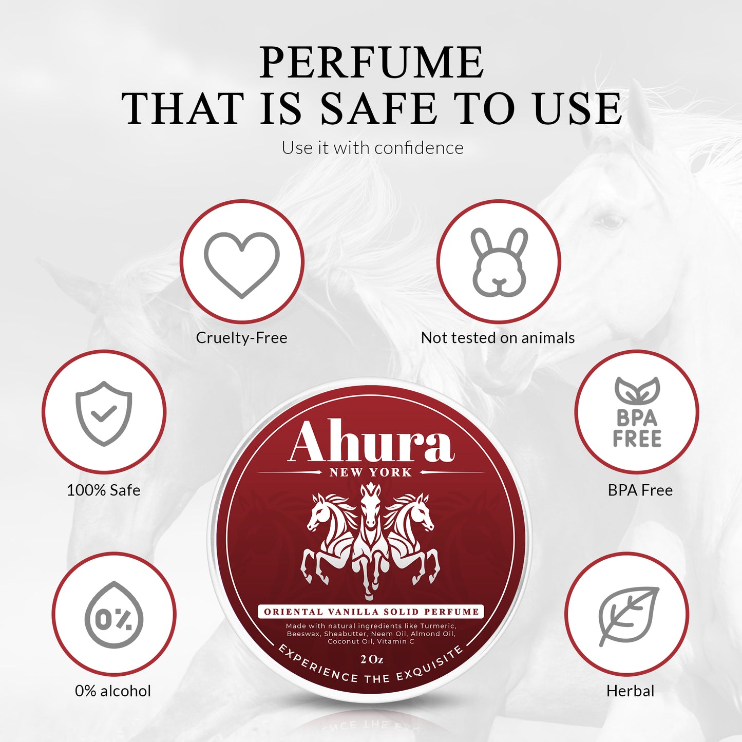 Ahura Oriental Vanilla Solid Perfume for Women