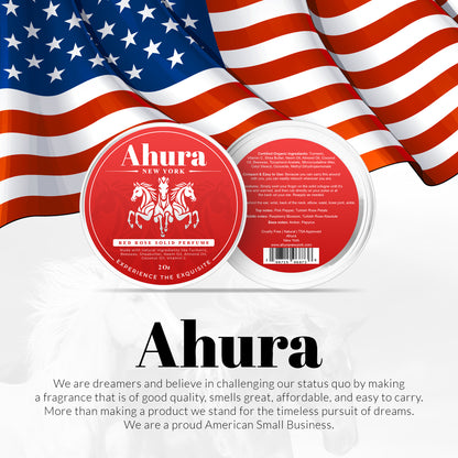 Ahura Rose Natural Herbal Solid Perfume for Women