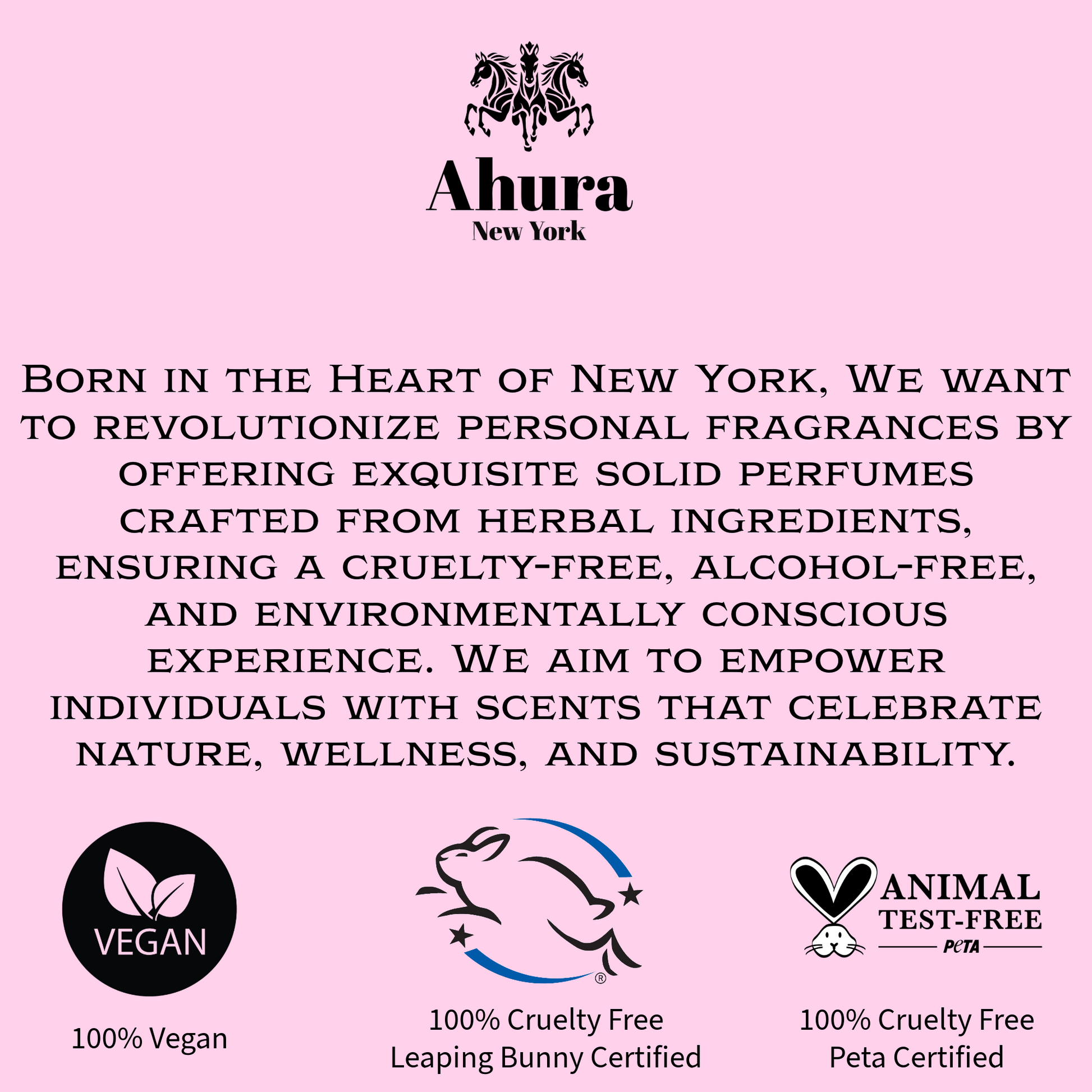 Ahura Herbal Alcohol Free Solid Perfume Balm Floral 