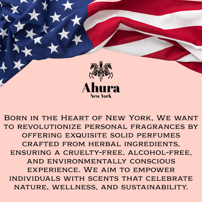 Ahura Herbal Alcohol Free Solid Perfume Balm Oriental Vanilla