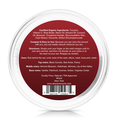 Ahura Oriental Vanilla Herbal Solid Perfume 2 Pack Gift Box 