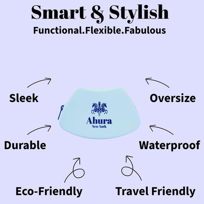 Ahura Silicone Boat Shape Cosmetic Travel Bag 