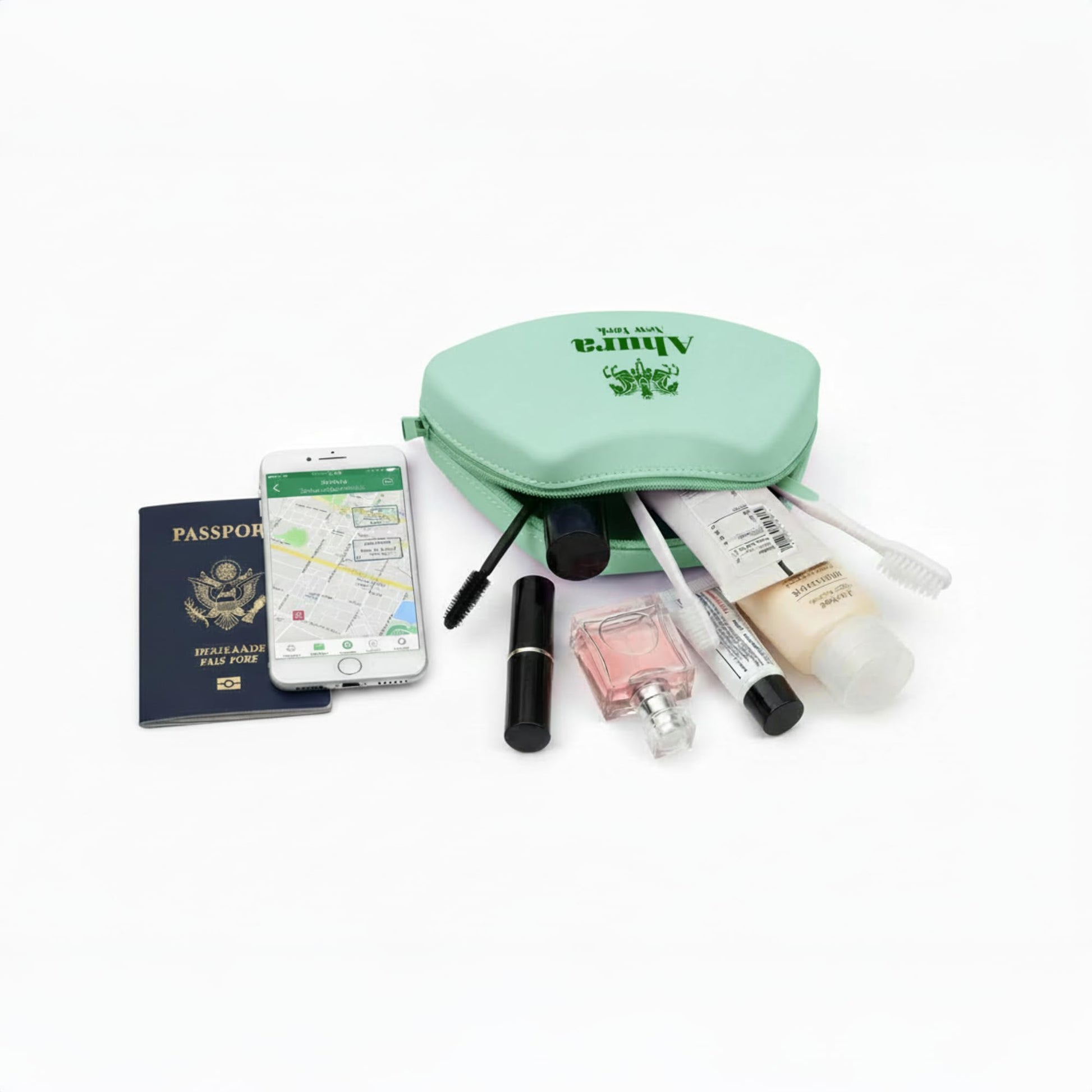 Ahura Silicone Boat Shape Cosmetic Travel Bag 