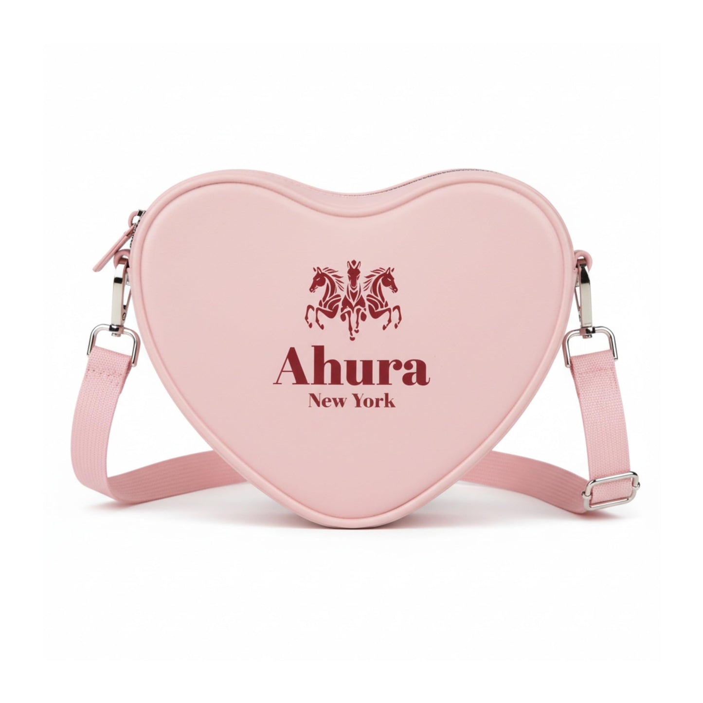 Ahura Silicone Heart Shape Crossbody Bags
