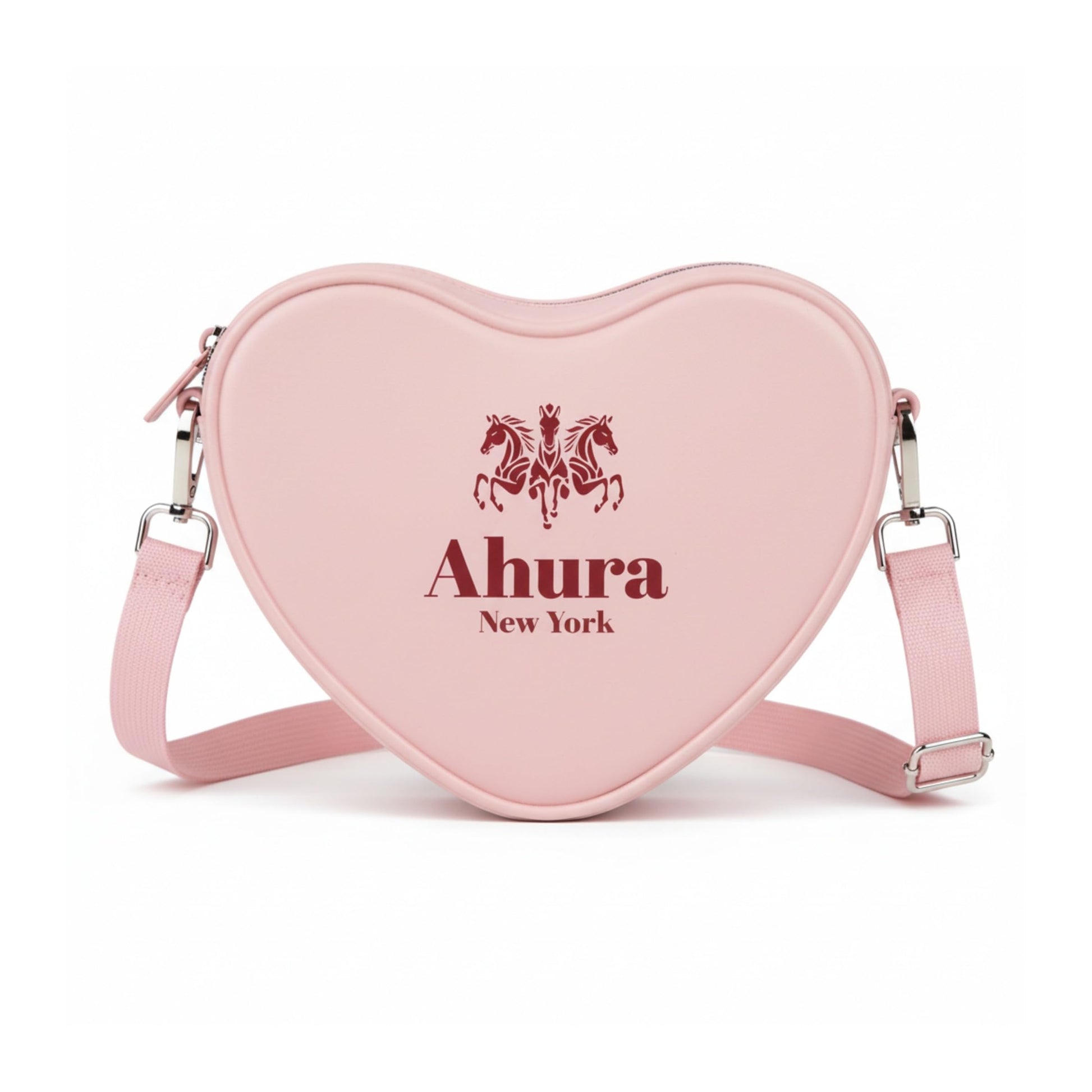 Ahura Silicone Heart Shape Crossbody Bags