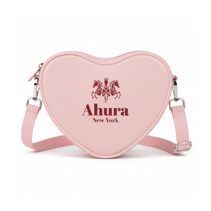 Ahura Silicone Heart Shape Crossbody Bags