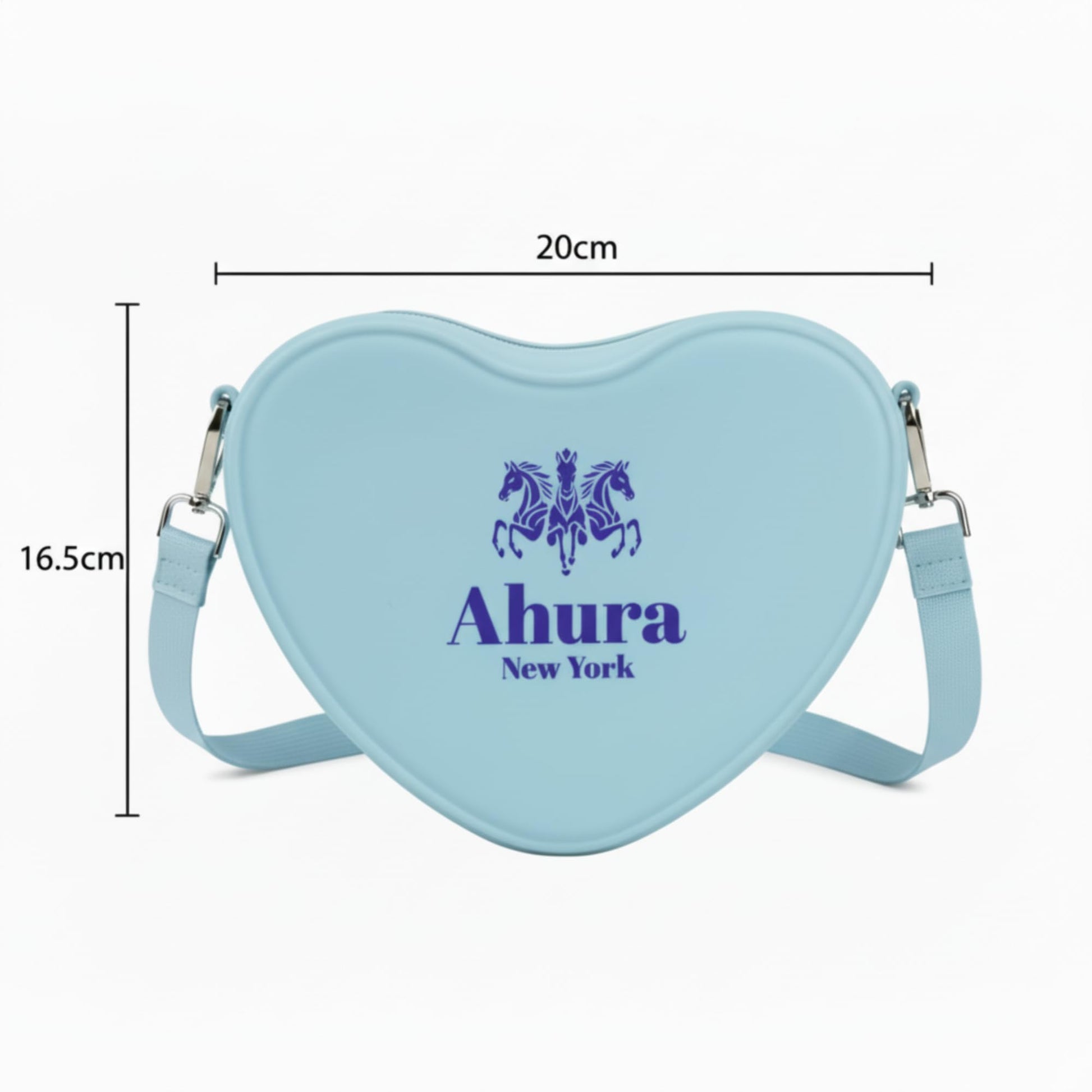 Ahura Silicone Heart Shape Crossbody Bags