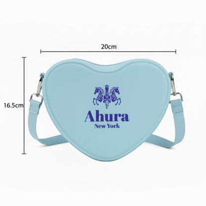 Ahura Silicone Heart Shape Crossbody Bags