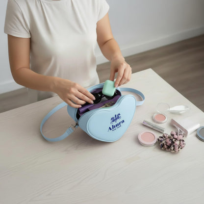 Ahura Silicone Heart Shape Crossbody Bags