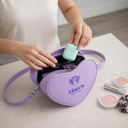 Ahura Silicone Heart Shape Crossbody Bags