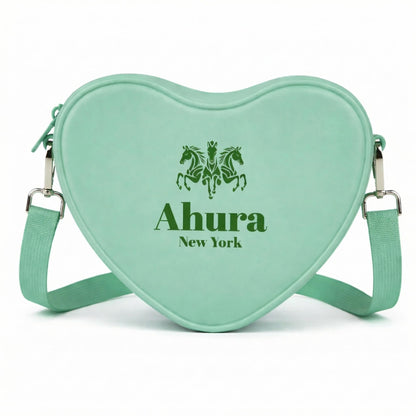Ahura Silicone Heart Shape Crossbody Bags