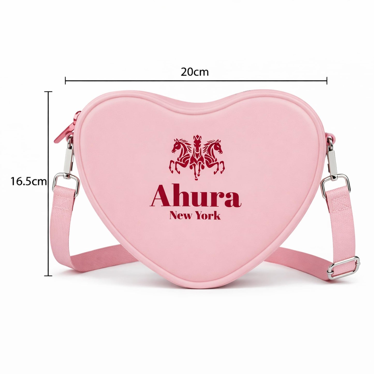 Ahura Silicone Heart Shape Crossbody Bags