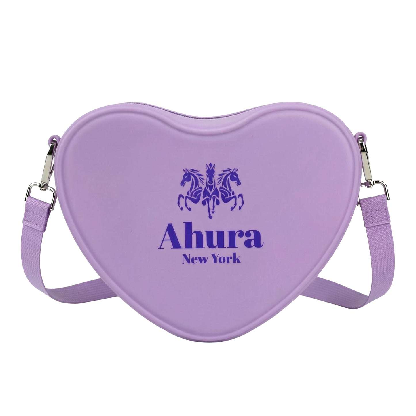 Ahura Silicone Heart Shape Crossbody Bags