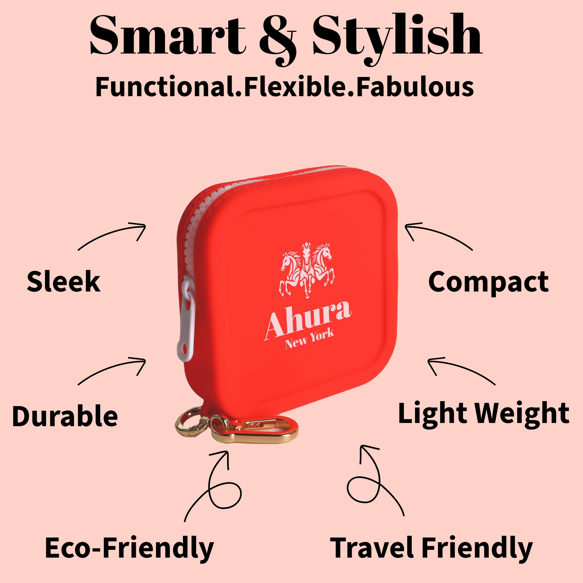 Ahura Silicone Mini Travel Pouch 