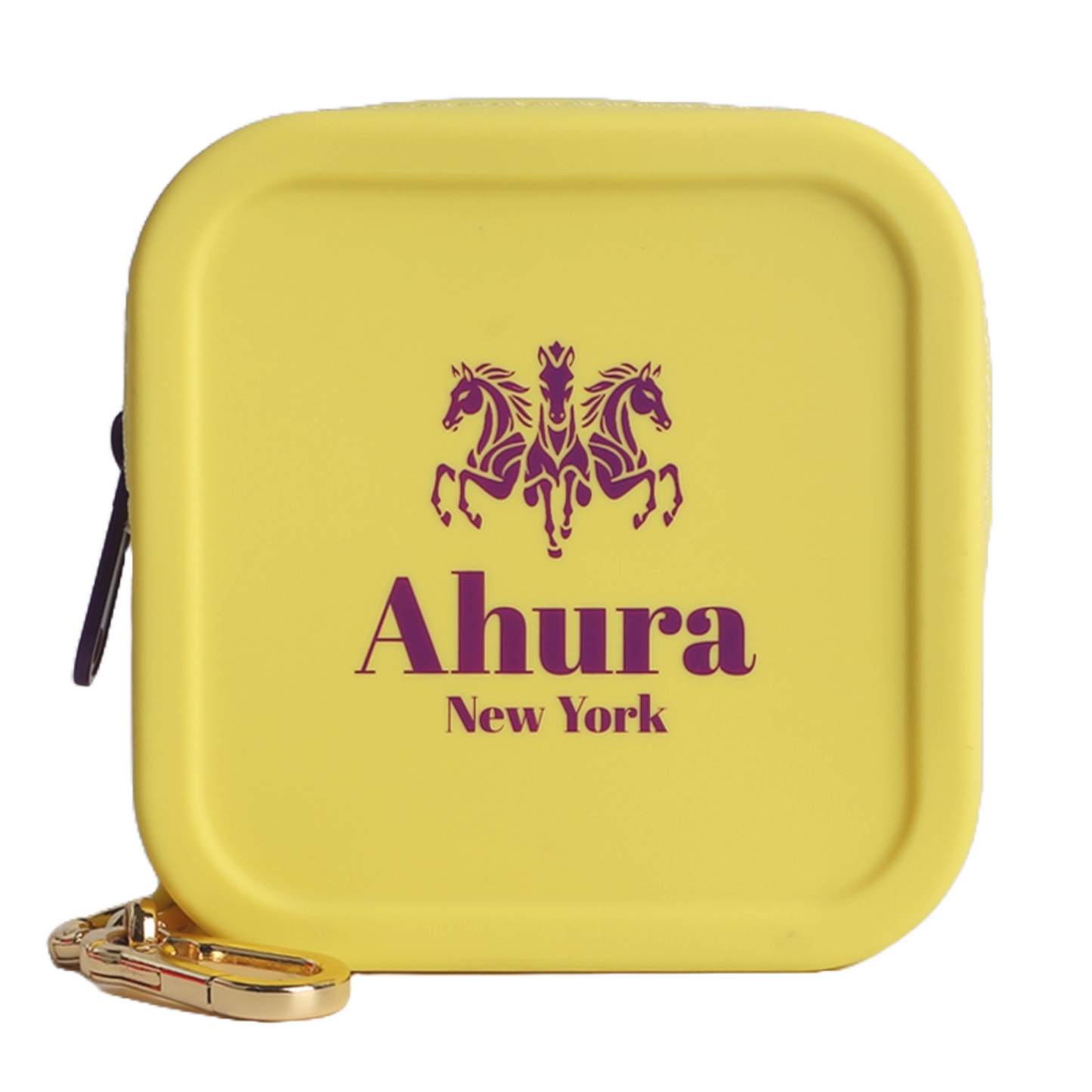 Ahura Yellow Silicone, Toiletry, Cosmetic, Travel, Gym Pouch