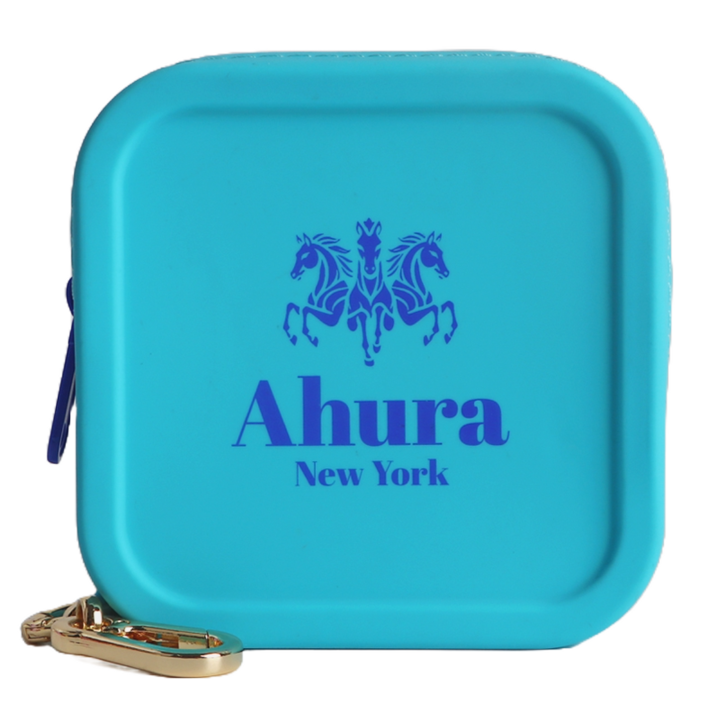 Ahura Blue Silicone, Toiletry, Cosmetic, Travel, Gym Pouch