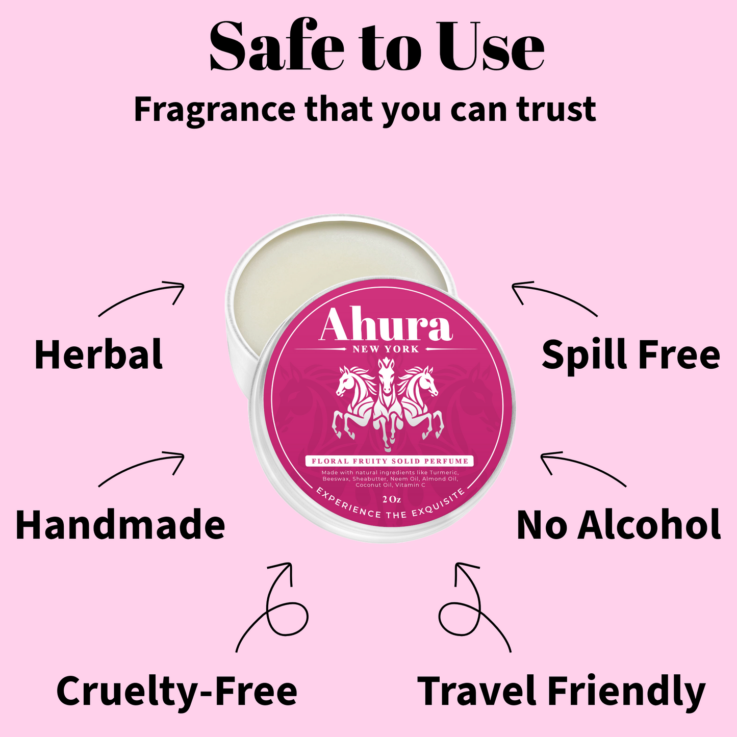 Ahura Fruity Floral Herbal Solid Perfume Gift Box