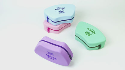 Ahura New York Silicone Cosmetic Pouch Bag – Boat Shaped Waterproof Makeup Organizer, Lightweight Easy-Clean Storage Pouch for Travel (Green)